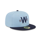 59FIFTY オンフィールド MLB City Connect ワシントン・ナショナルズ スカイブルー ネイビーバイザー