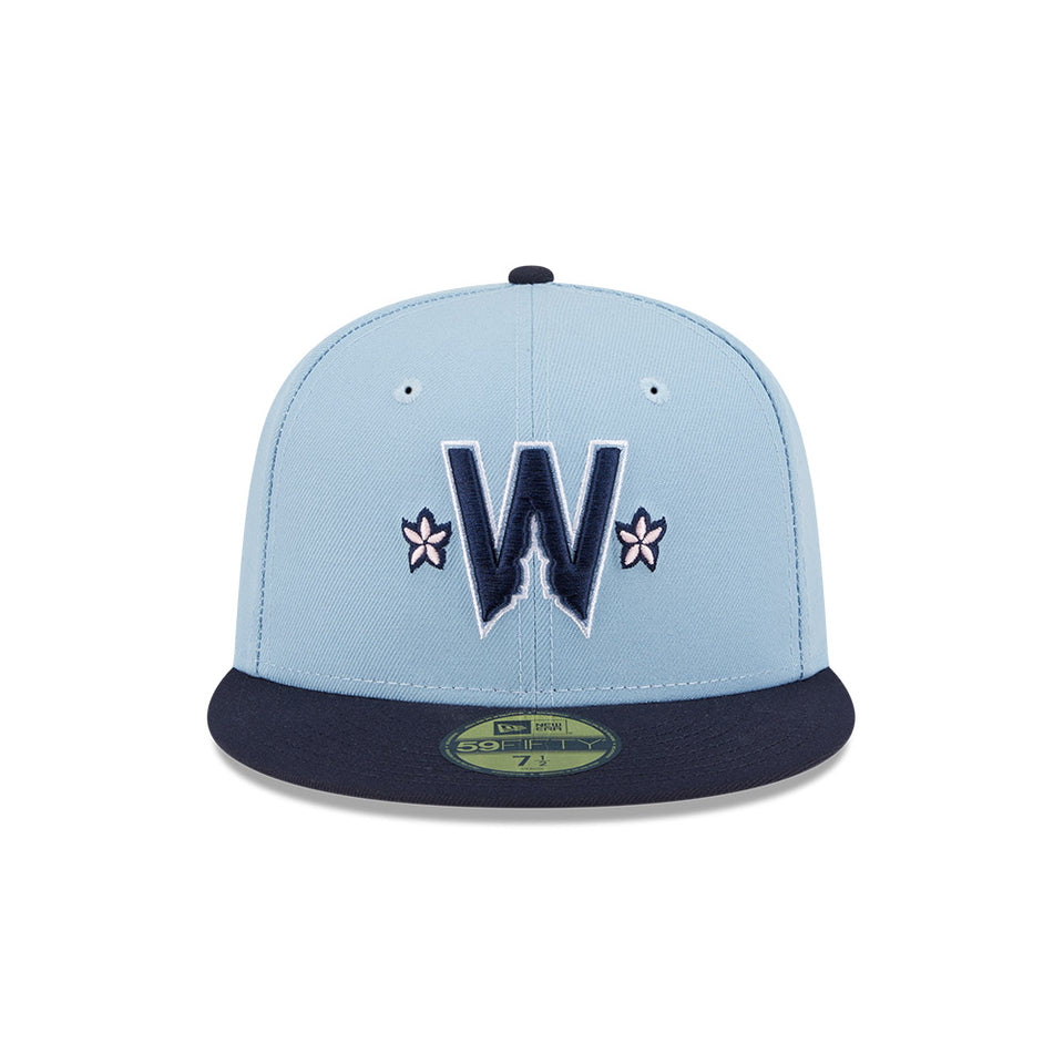 59FIFTY オンフィールド MLB City Connect ワシントン・ナショナルズ スカイブルー ネイビーバイザー
