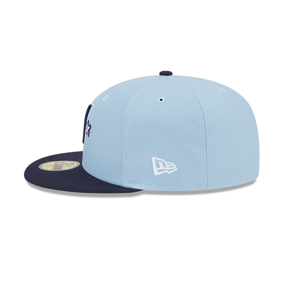 59FIFTY オンフィールド MLB City Connect ワシントン・ナショナルズ スカイブルー ネイビーバイザー