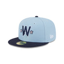 59FIFTY オンフィールド MLB City Connect ワシントン・ナショナルズ スカイブルー ネイビーバイザー