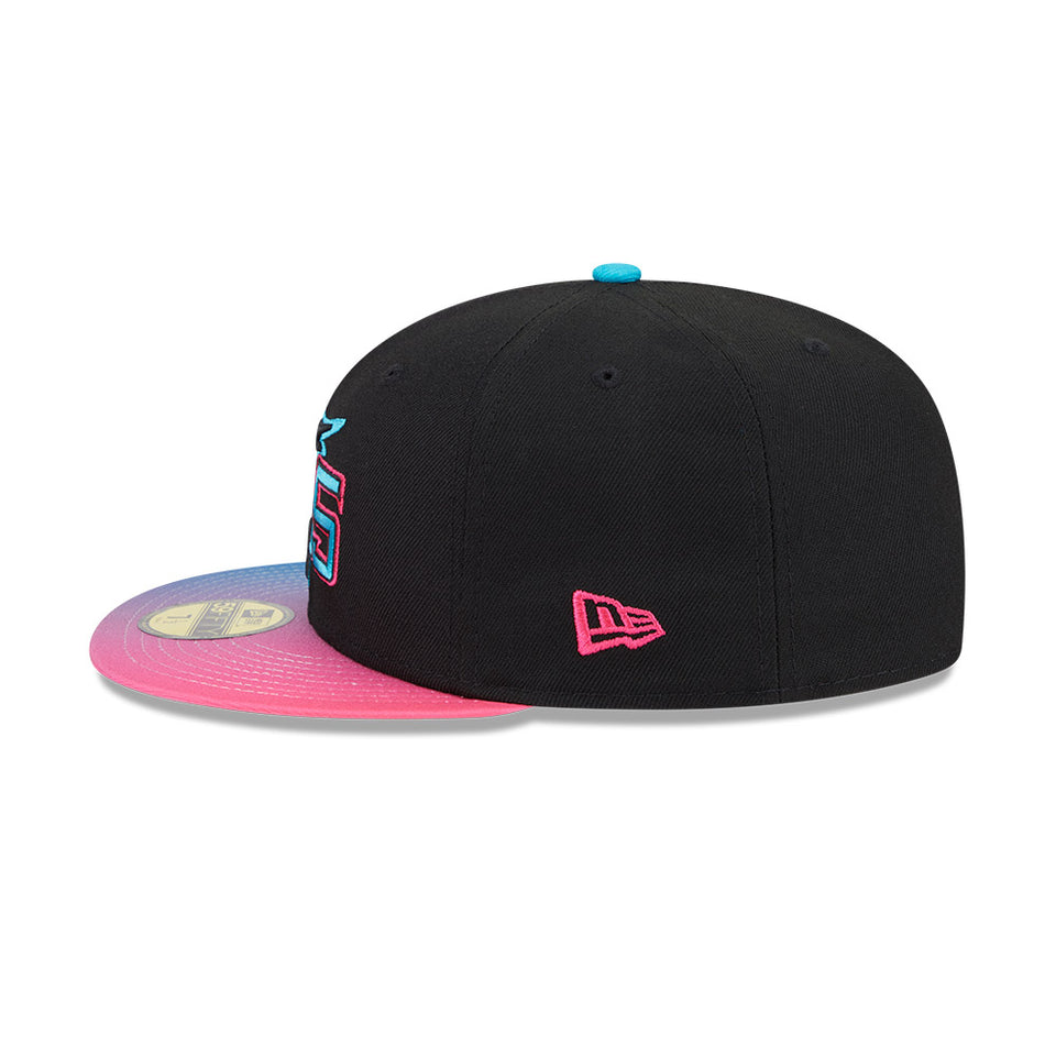 59FIFTY オンフィールド MLB City Connect マイアミ・マーリンズ ブラック
