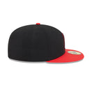 59FIFTY オンフィールド MLB City Connect シカゴ・ホワイトソックス オルタネイト ブラック レッドバイザー