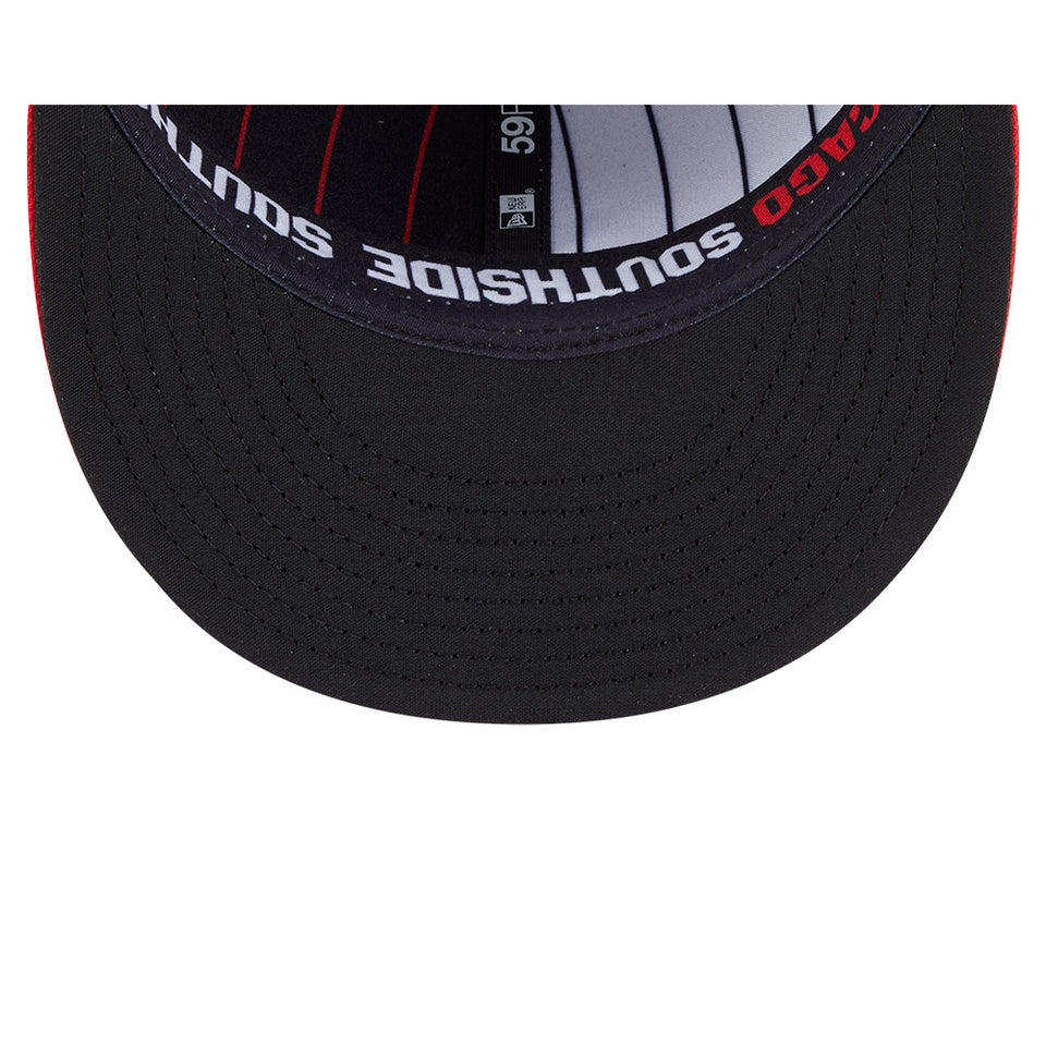 59FIFTY オンフィールド MLB City Connect シカゴ・ホワイトソックス オルタネイト ブラック レッドバイザー