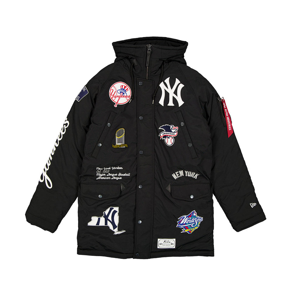 N-3B パーカージャケット Alpha Industries ニューヨーク・ヤンキース ブラック