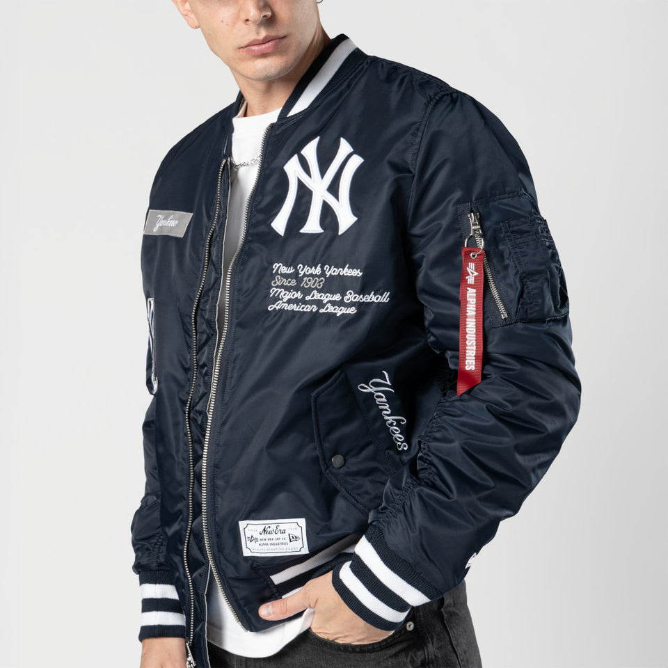 MA-1 ボンバージャケット Alpha Industries ニューヨーク・ヤンキース ネイビー