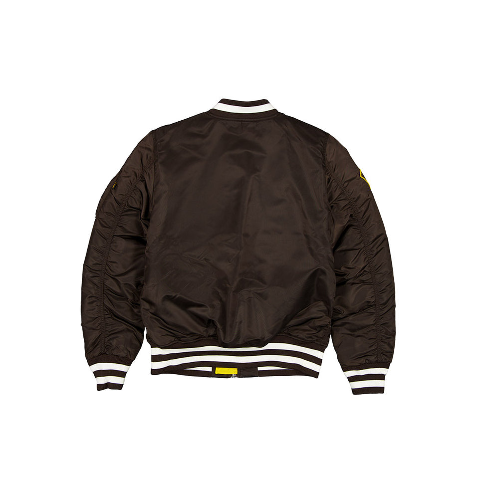 MA-1 ボンバージャケット Alpha Industries サンディエゴ・パドレス ブラウン