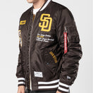 MA-1 ボンバージャケット Alpha Industries サンディエゴ・パドレス ブラウン