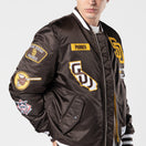 MA-1 ボンバージャケット Alpha Industries サンディエゴ・パドレス ブラウン