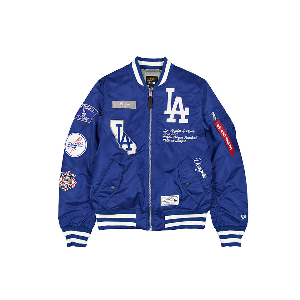 MA-1 ボンバージャケット Alpha Industries ロサンゼルス・ドジャース ブルー