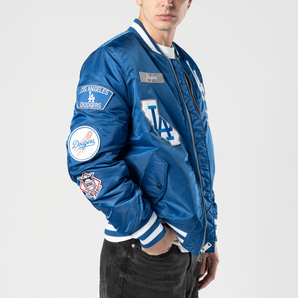 MA-1 ボンバージャケット Alpha Industries ロサンゼルス・ドジャース ブルー