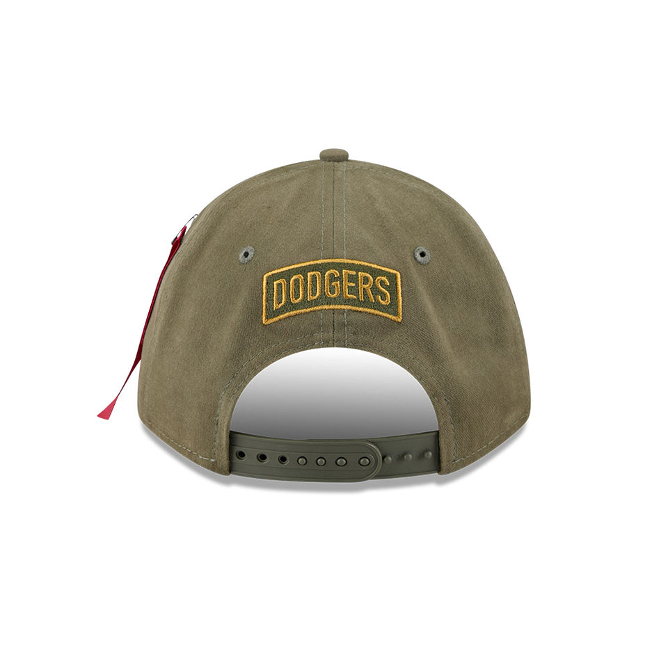 9FORTY M-Crown A-Frame Alpha Industries ロサンゼルス・ドジャース オリーブ