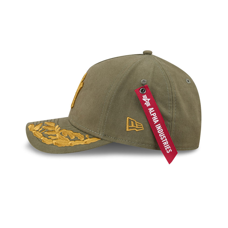 9FORTY M-Crown A-Frame Alpha Industries ニューヨーク・ヤンキース オリーブ