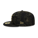 59FIFTY 59FIFTY DAY Memorial Collection クラシックロゴ ステッカー オールオーバーエンブロイダリー ブラック