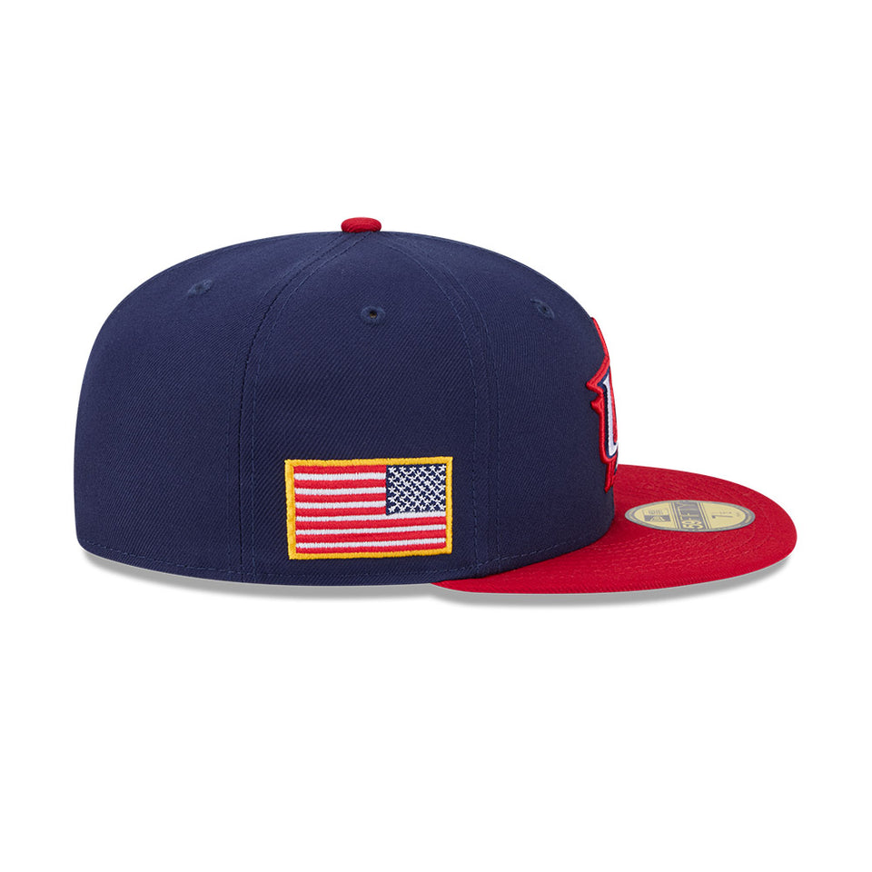 59FIFTY 2026 WBC アメリカネイビーレッドバイザー 59FIFTY 2026 World Baseball Classic On-Field アメリカ ネイビー