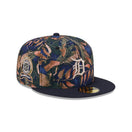 59FIFTY Leaves デトロイト・タイガース ネイビーバイザー