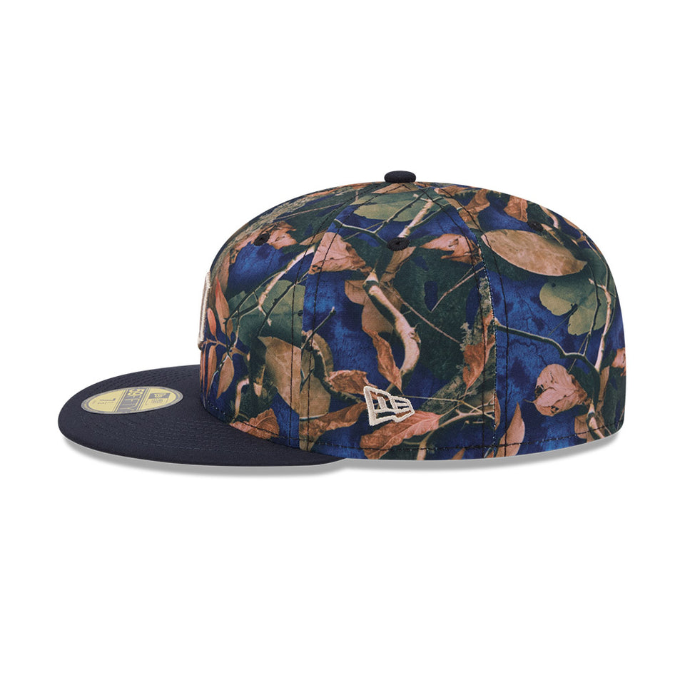 59FIFTY Leaves デトロイト・タイガース ネイビーバイザー