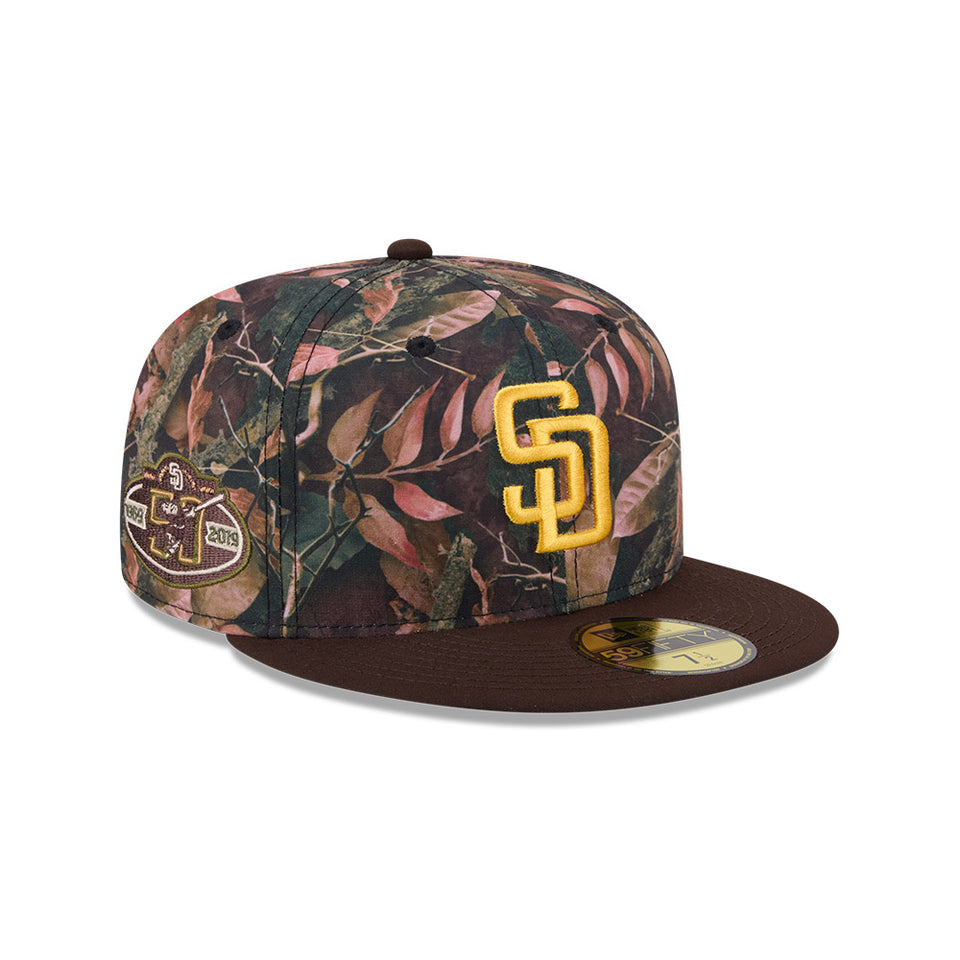 海外限定 パドレス 59FIFTY ブラウン ツートン サイドパッチ 73/8 59FIFTY Multi Logo サンディエゴ・パドレス ブラウン グレーアンダー 帽子