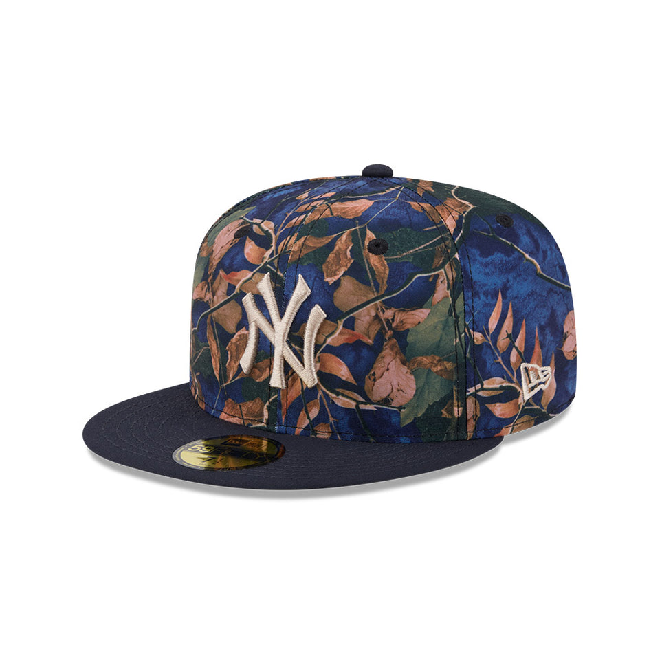 59FIFTY Leaves ニューヨーク・ヤンキース ネイビーバイザー