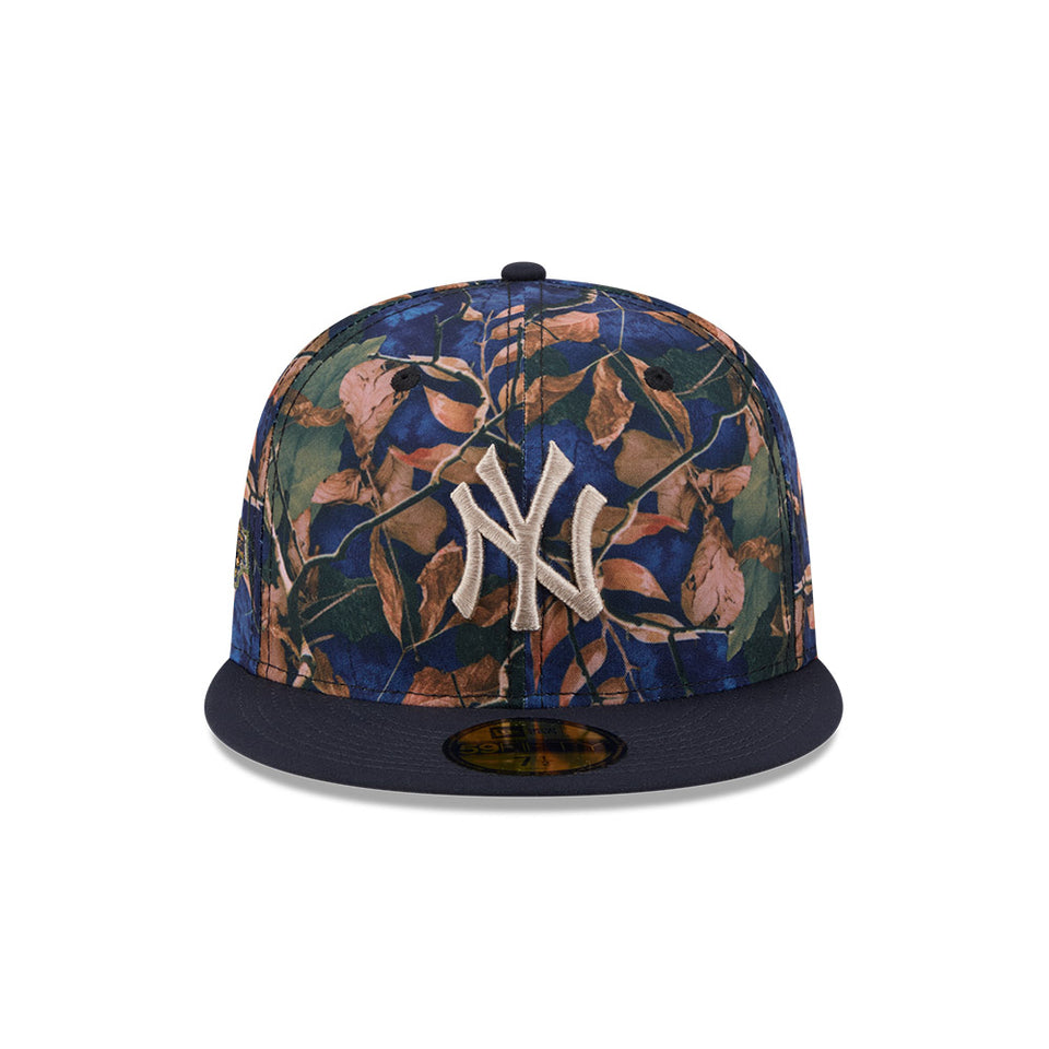 59FIFTY Leaves ニューヨーク・ヤンキース ネイビーバイザー