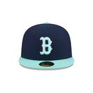 59FIFTY 2-Tone Color Pack ボストン・レッドソックス オーシャンサイドブルー ブルーティントバイザー