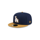 59FIFTY 2-Tone Color Pack ロサンゼルス・ドジャース ネイビー ブラウンバイザー