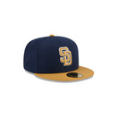 59FIFTY 2-Tone Color Pack サンディエゴ・パドレス ネイビー ブラウンバイザー