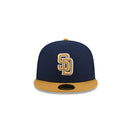 59FIFTY 2-Tone Color Pack サンディエゴ・パドレス ネイビー ブラウンバイザー