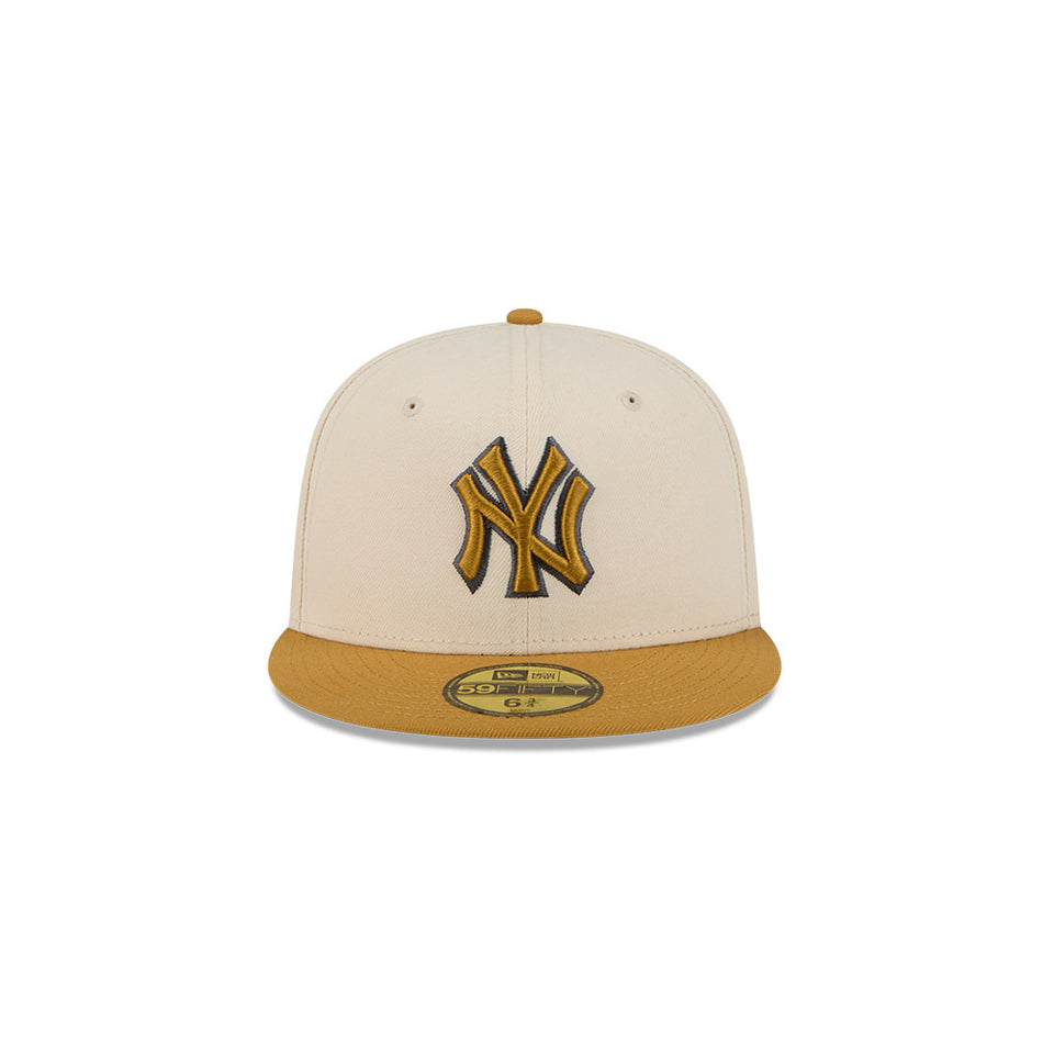 59FIFTY 2-Tone Color Pack ニューヨーク・ヤンキース ベージュ ブラウンバイザー