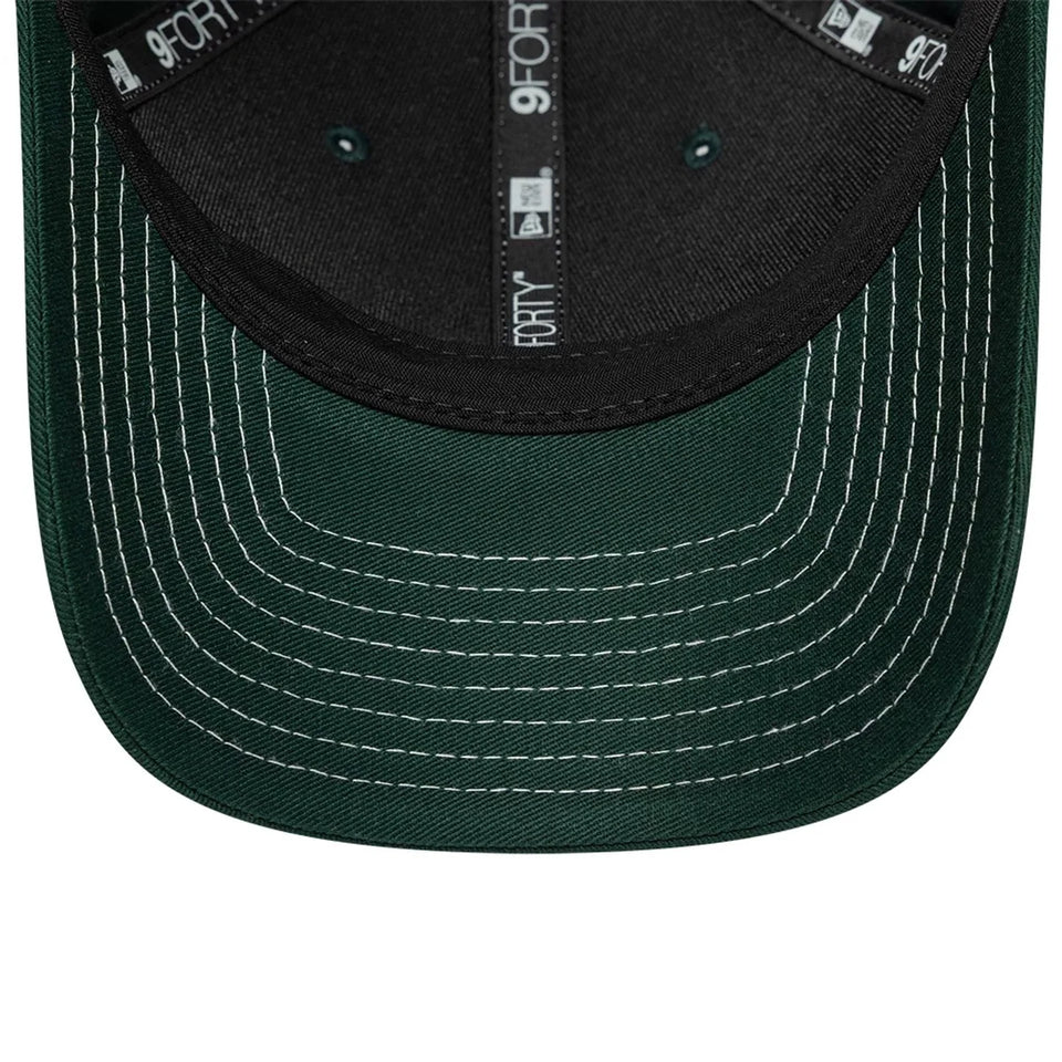 A.P.C. ダークグリーン キャップ　パリモデル 9FORTY Paris Saint-Germain Pop Stitch ダークグリーン | ニューエラ