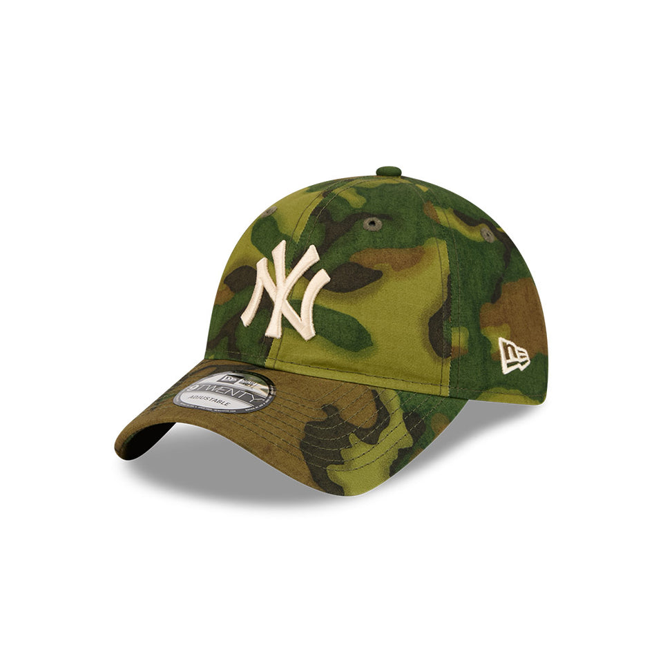【未使用】NEW ERA★ニューエラ★9.0型★タイガーストライプグリーンカモ★ 9TWENTY Ripstop Camo ニューヨーク・ヤンキース カモフラージュ