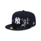 59FIFTY Looney Tunes x MLB ニューヨーク・ヤンキース バッグス・バニー ネイビー