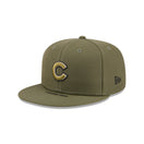 59FIFTY オンフィールド MLB 2026 Armed Forces Day シカゴ・カブス ニューオリーブ