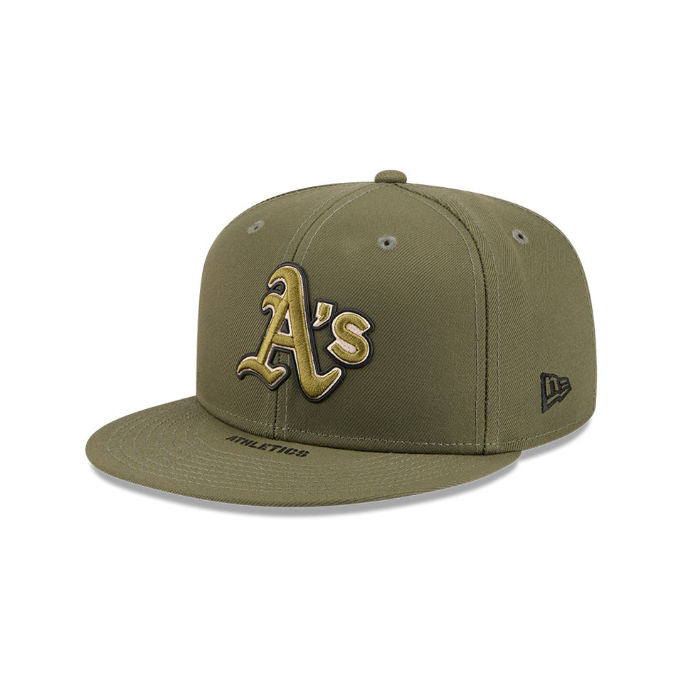59FIFTY オンフィールド MLB 2026 Armed Forces Day アスレチックス ニューオリーブ
