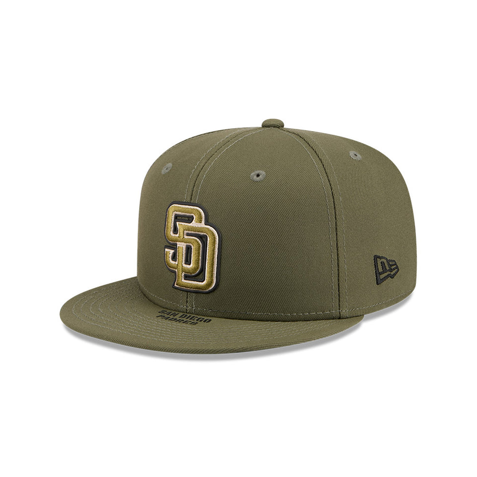 59FIFTY オンフィールド MLB 2026 Armed Forces Day サンディエゴ・パドレス ニューオリーブ