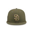 59FIFTY オンフィールド MLB 2026 Armed Forces Day サンディエゴ・パドレス ニューオリーブ