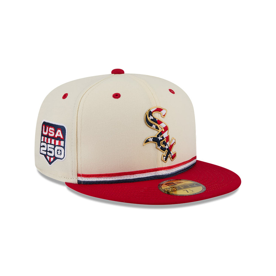 59FIFTY オンフィールド 2026 MLB 4th of July シカゴ・ホワイトソックス クロームホワイト
