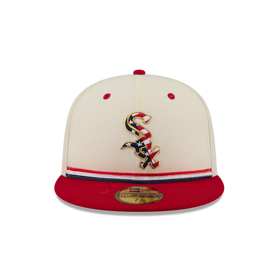 59FIFTY オンフィールド 2026 MLB 4th of July シカゴ・ホワイトソックス クロームホワイト