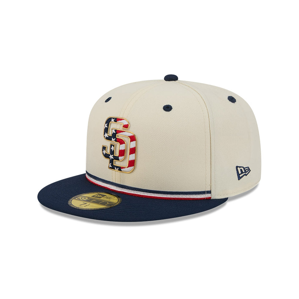 59FIFTY オンフィールド 2026 MLB 4th of July サンディエゴ・パドレス クロームホワイト