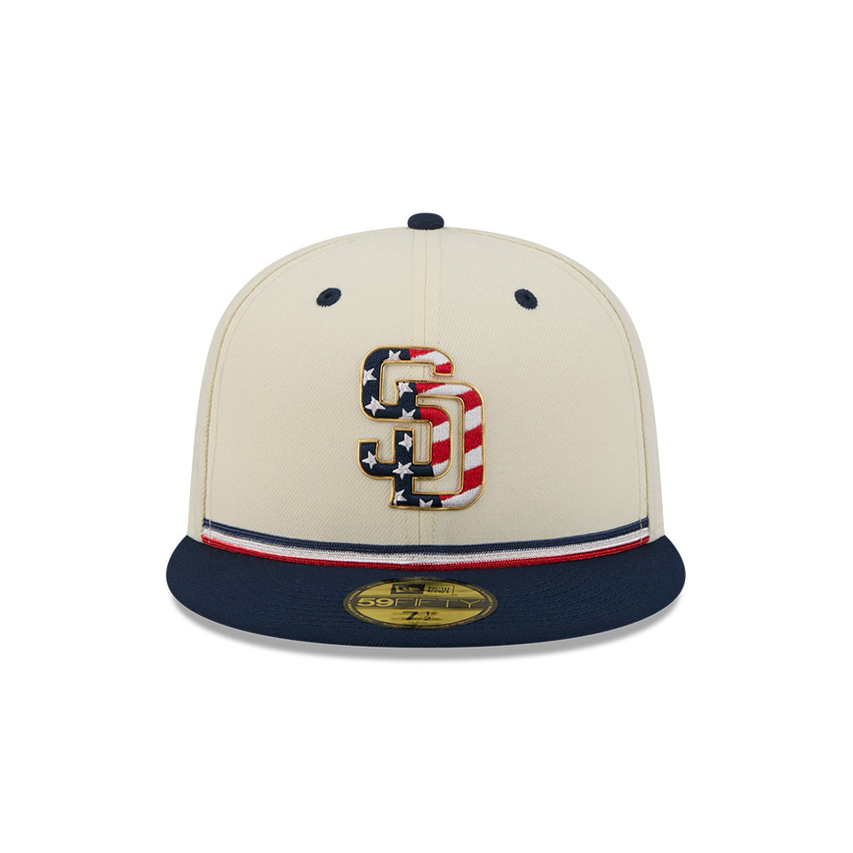 59FIFTY オンフィールド 2026 MLB 4th of July サンディエゴ・パドレス クロームホワイト