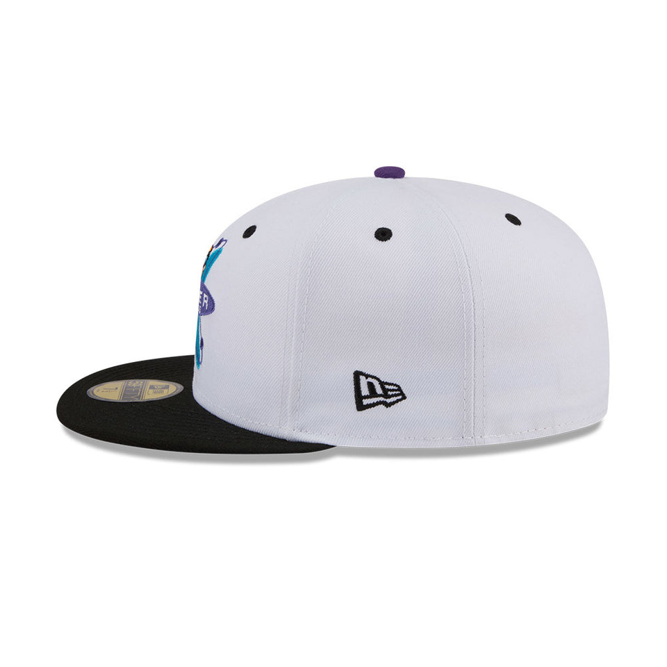 59FIFTY Dexter's Laboratory Genius At Work ホワイト ブラックバイザー