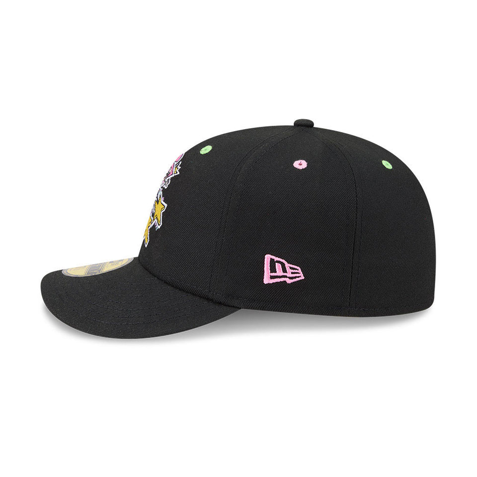 59FIFTY The Fairly OddParents Logo ブラック ピンクアンダーバイザー