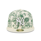 59FIFTY Spring Floral ニューヨーク・ヤンキース クーパーズタウン クロームホワイト