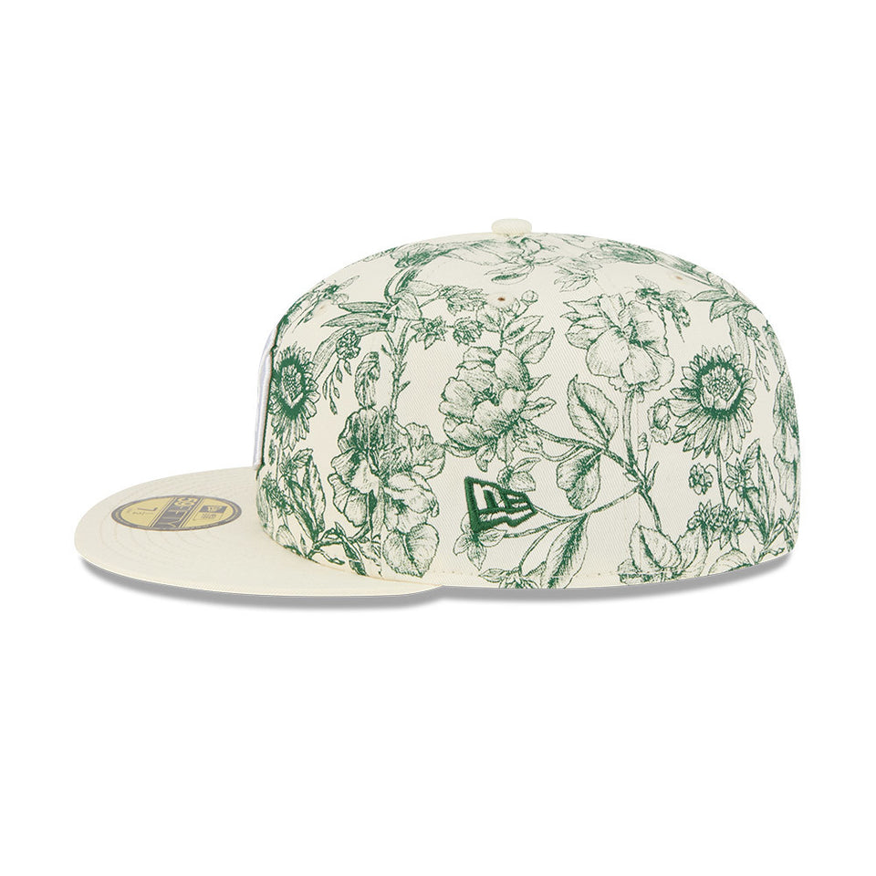 59FIFTY Spring Floral ニューヨーク・ヤンキース クーパーズタウン クロームホワイト