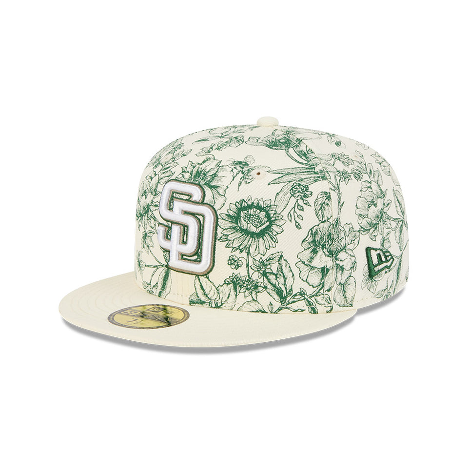 59FIFTY Spring Floral サンディエゴ・パドレス クロームホワイト