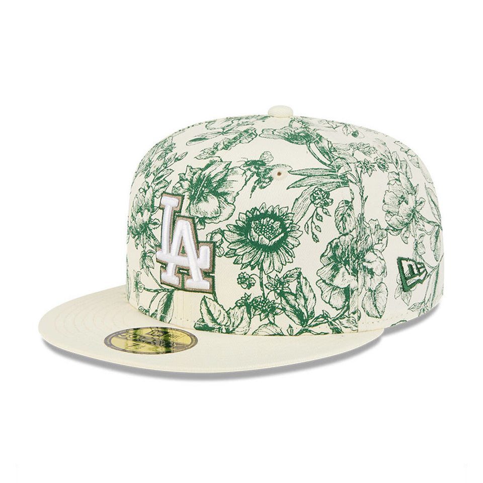 59FIFTY Spring Floral ロサンゼルス・ドジャース クロームホワイト
