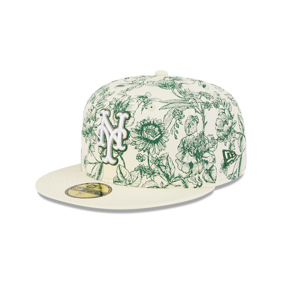59FIFTY Spring Floral ニューヨーク・メッツ クロームホワイト