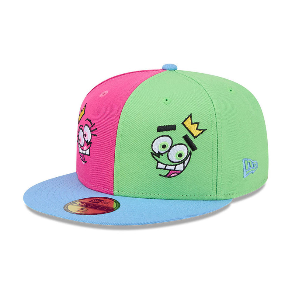 59FIFTY The Fairly OddParents ピンク/ライトグリーン ライトブルーバイザー