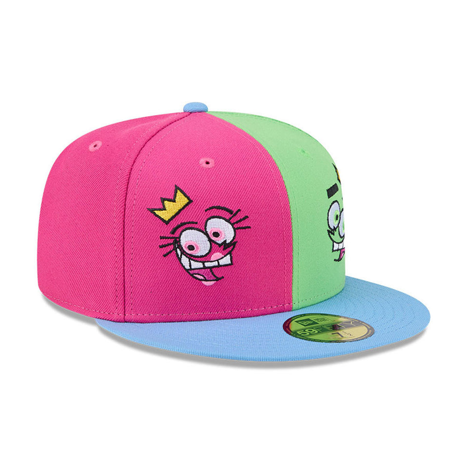 59FIFTY The Fairly OddParents ピンク/ライトグリーン ライトブルーバイザー