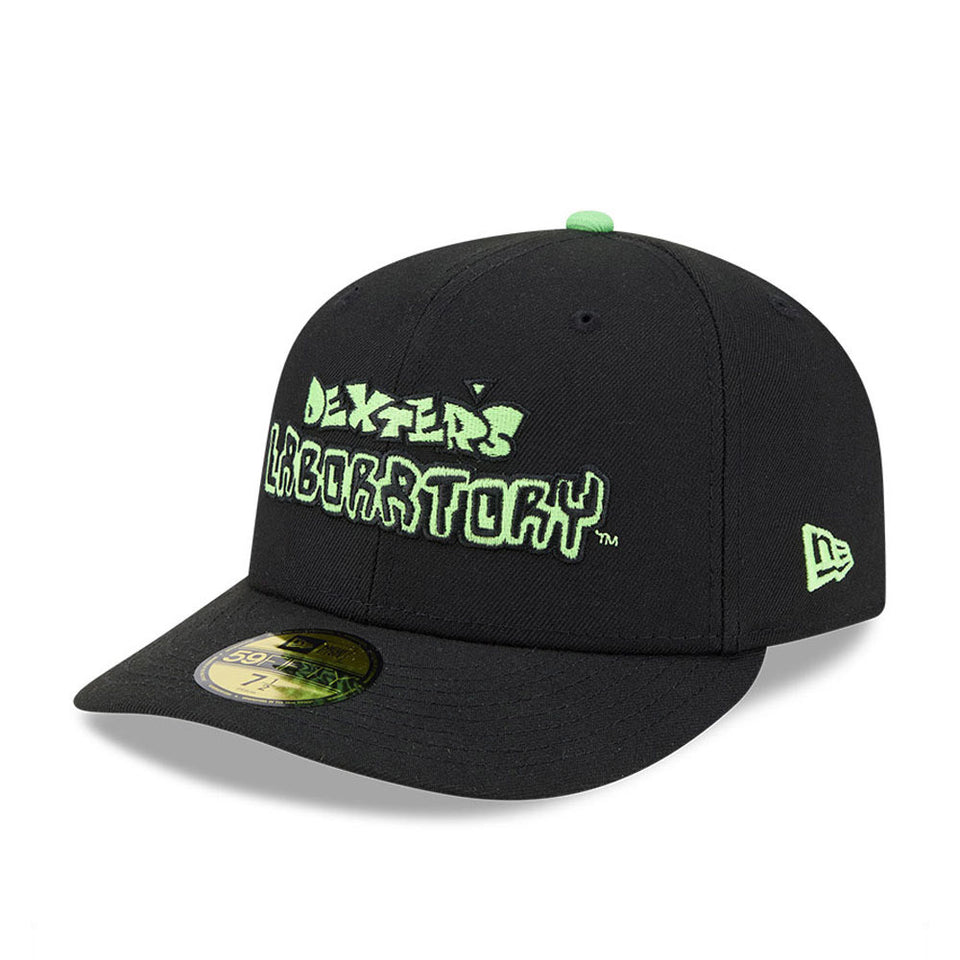 59FIFTY Dexter's Laboratory Dee Dee ブラック ライトグリーンアンダーバイザー
