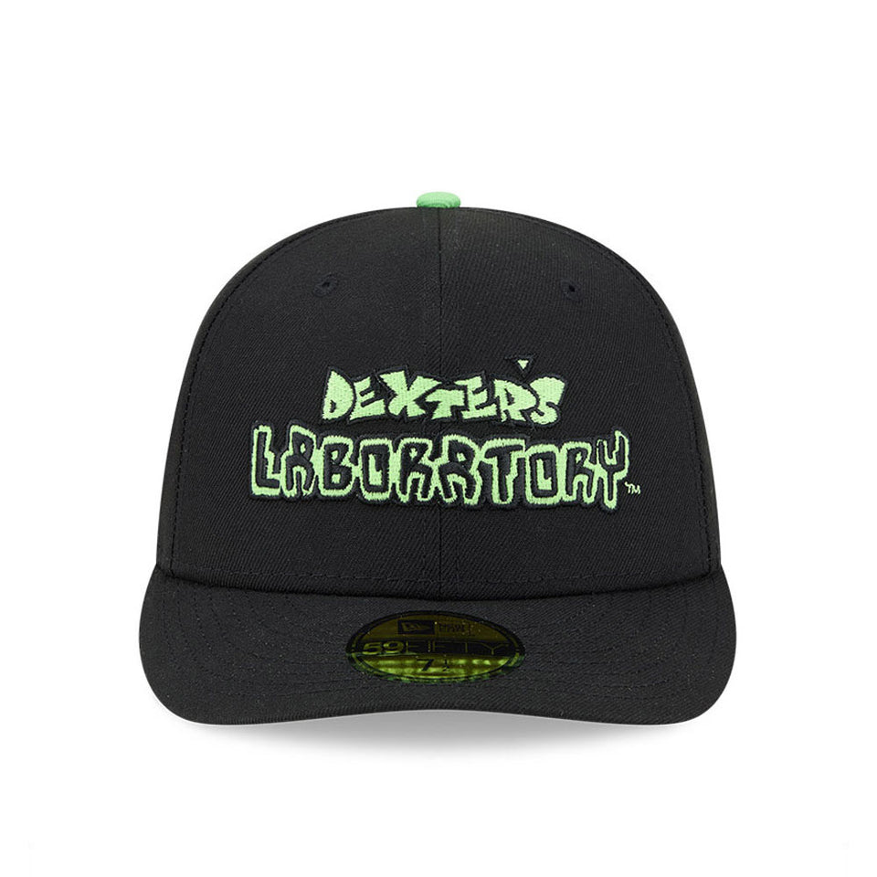 59FIFTY Dexter's Laboratory Dee Dee ブラック ライトグリーンアンダーバイザー